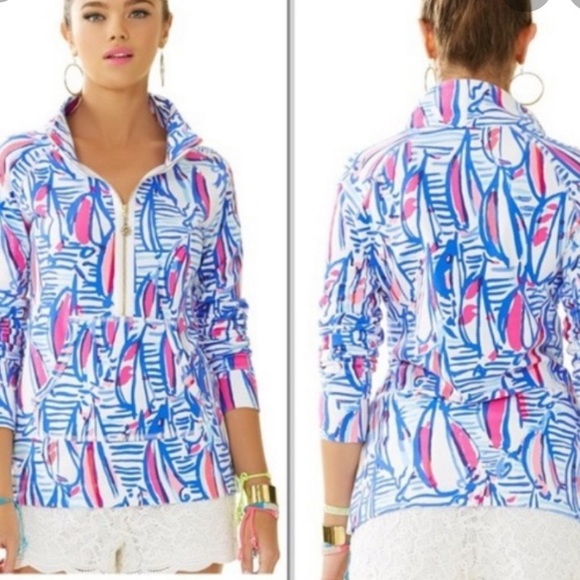 Lilly Pulitzer Tops - Lilly Pulitzer Sailboat Popover Great Condition